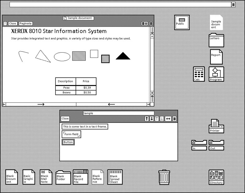 Xerox Star 8010 Information System - The Interface Experience ...